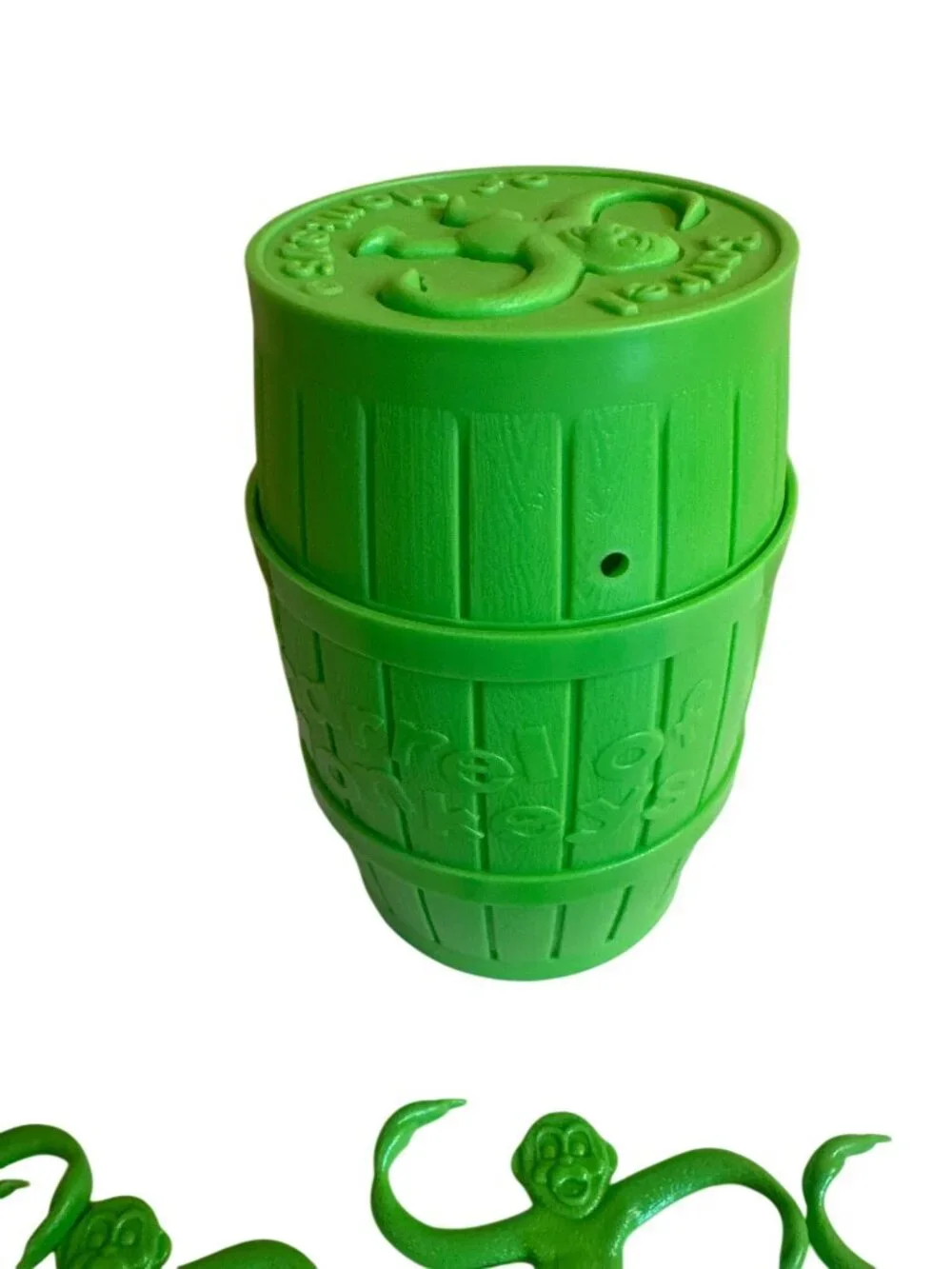 Barrel Of Monkeys Green Plastic Classic Game Set 1989, 2003 Classic Toy Game